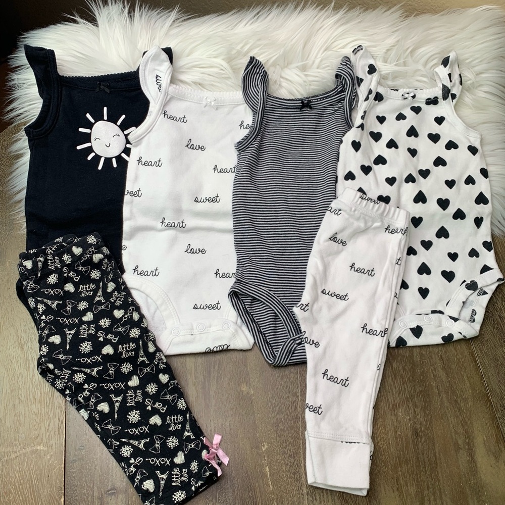 Carter’s Flutter Cap-Sleeve Onesies & Pants